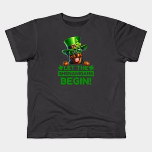 Let the Shenanigans Begin Rottweiler Kids T-Shirt